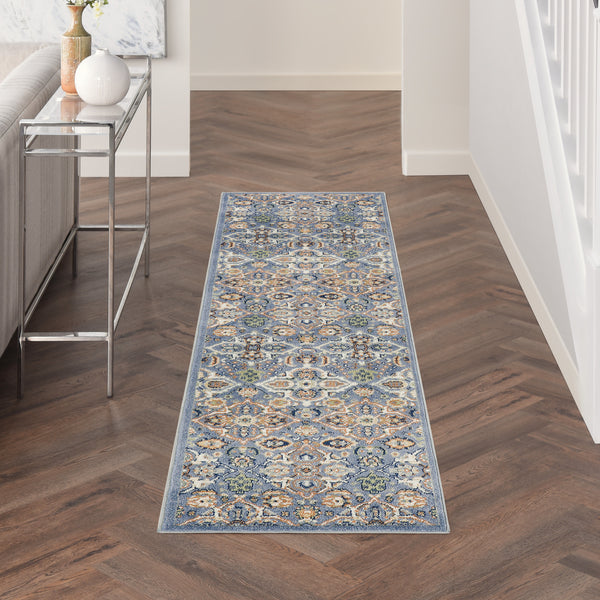 nourison allur alr03 light blue rug