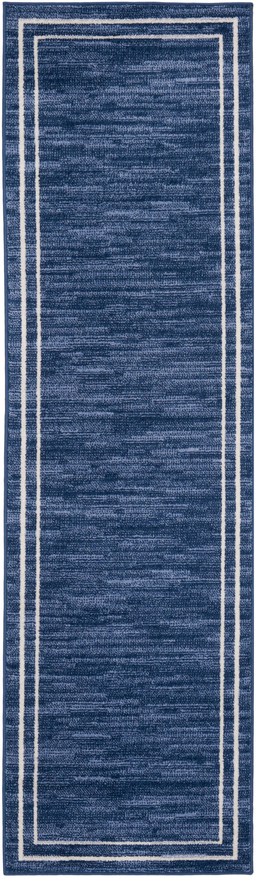 nourison nourison essentials nre02 navy ivory rug
