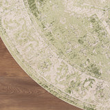 nourison astra machine washable asw12 ivory green rug