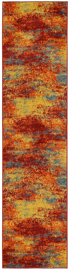 nourison nourison essentials nre06 flame rug