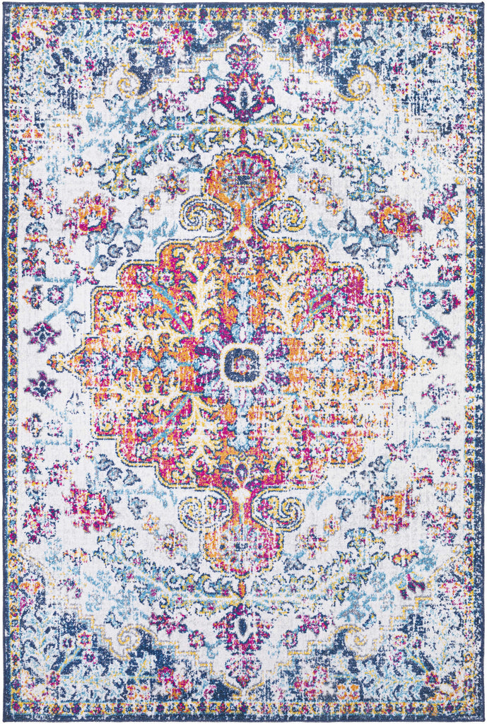Hauteloom Mwingi MWI White Machine Made Polyester Rug