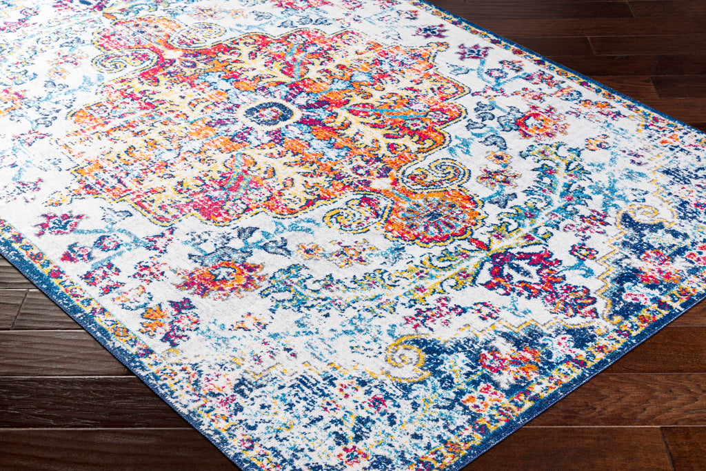 Hauteloom Mwingi MWI White Machine Made Polyester Rug