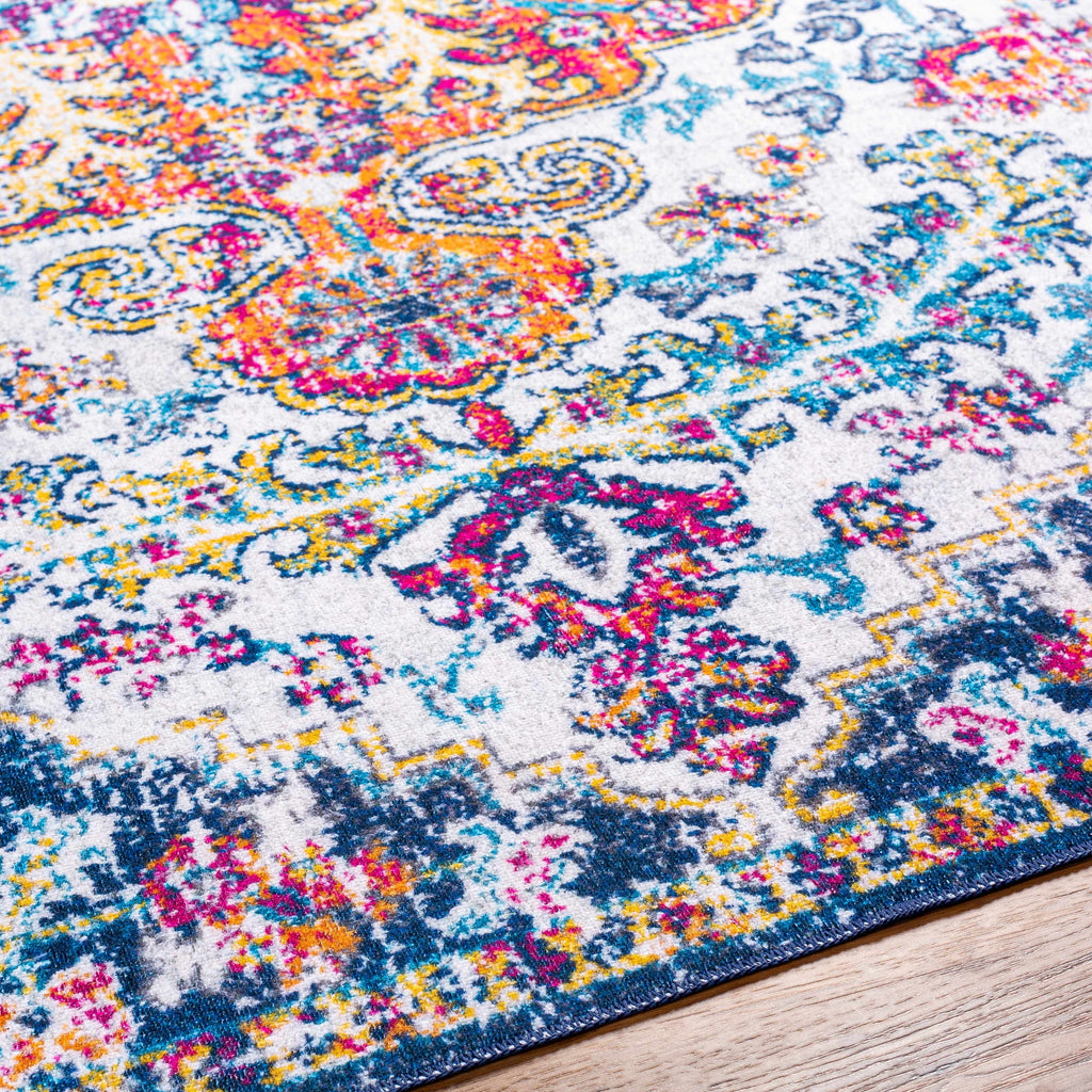 Hauteloom Mwingi MWI White Machine Made Polyester Rug