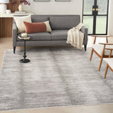 nourison abstract hues abh03 grey white rug