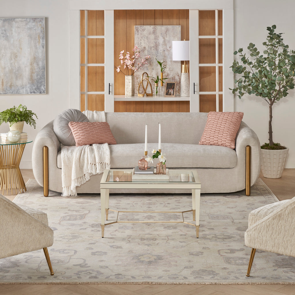 nourison aldora ald14 ivory grey rug