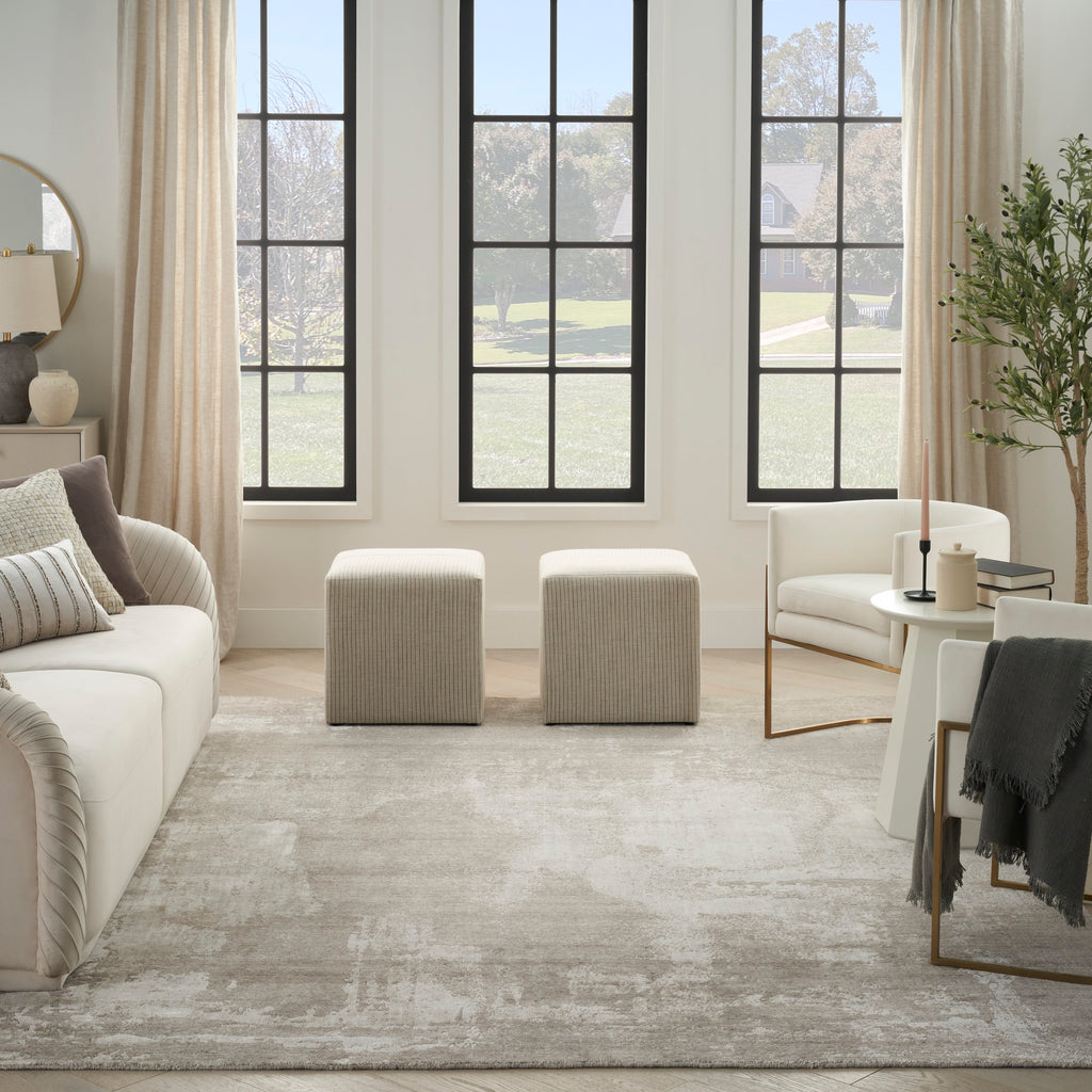 nourison harmony hay06 silver grey rug