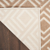 nourison care free caf03 brown rug