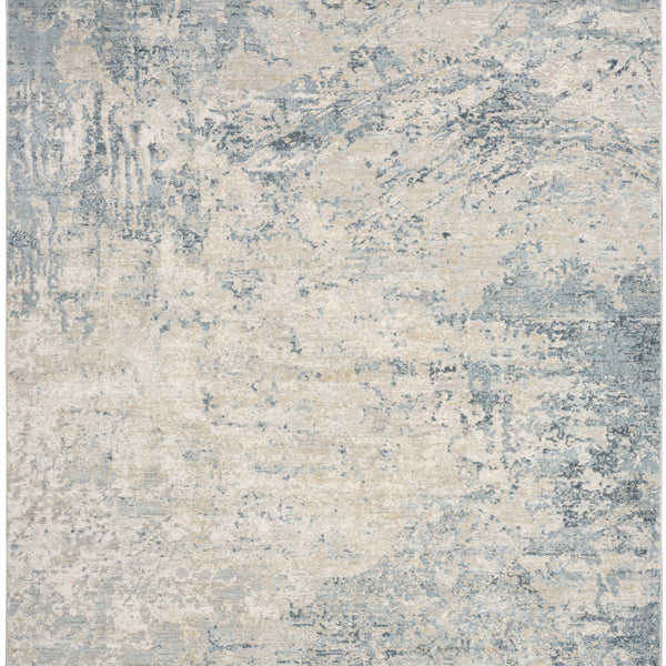 nourison envy evv01 blue silver rug
