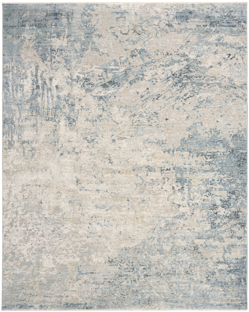 nourison envy evv01 blue silver rug