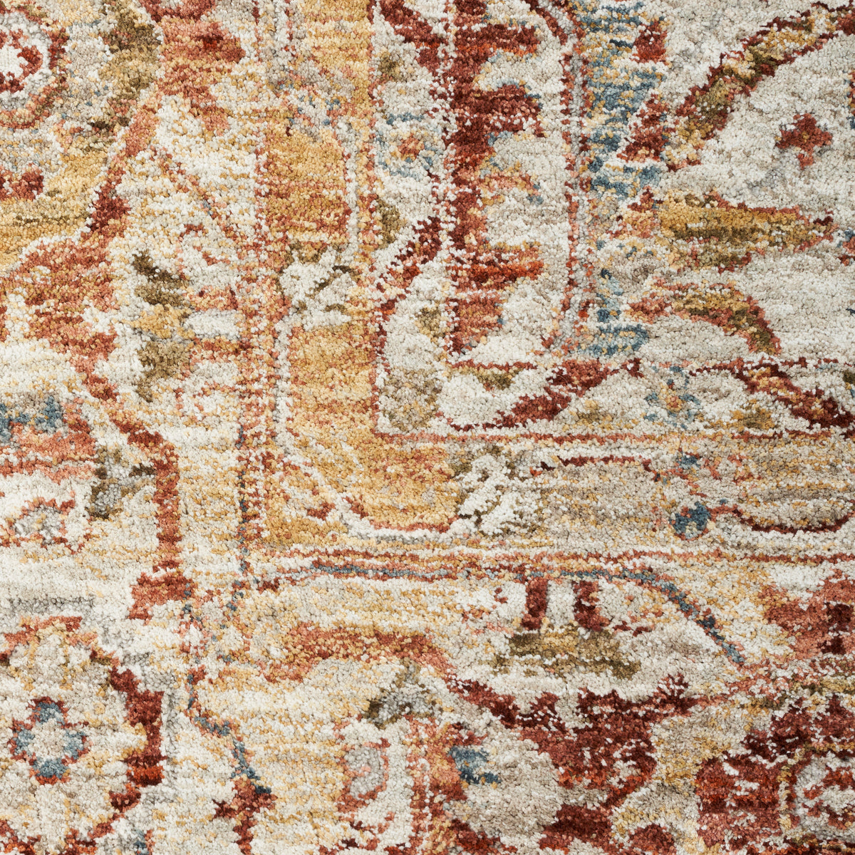 nourison sahar shr02 rust rug