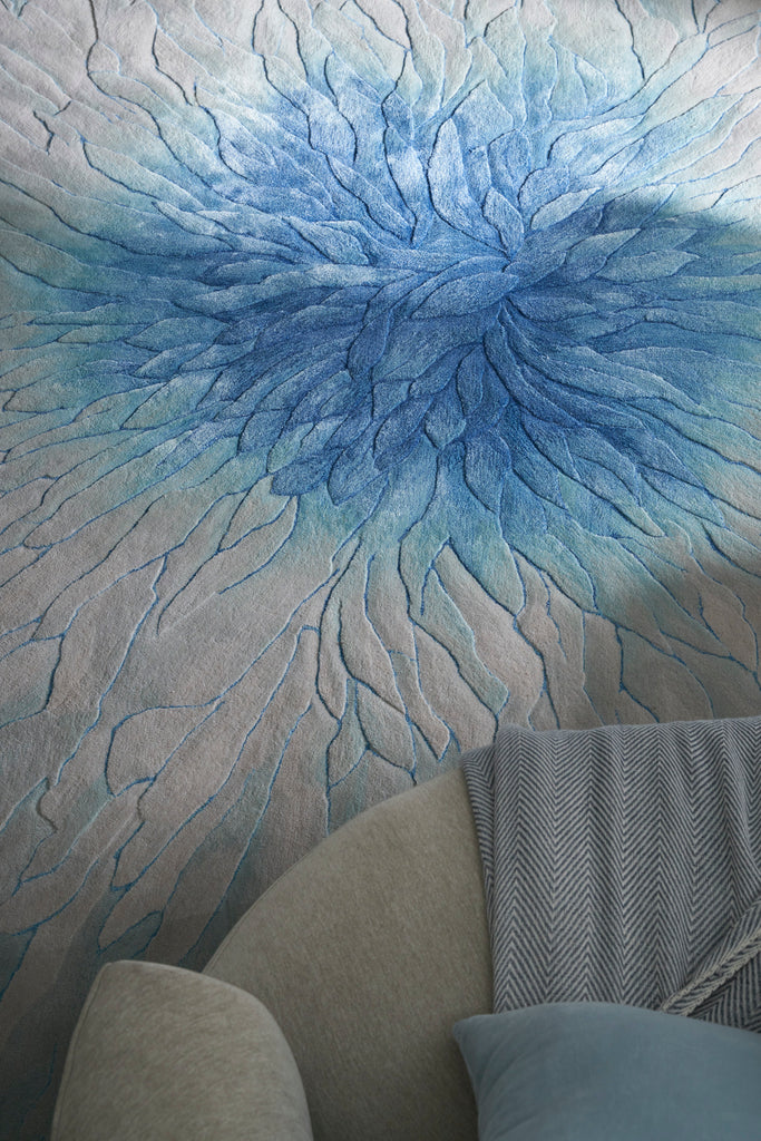 nourison prismatic prs39 blue rug