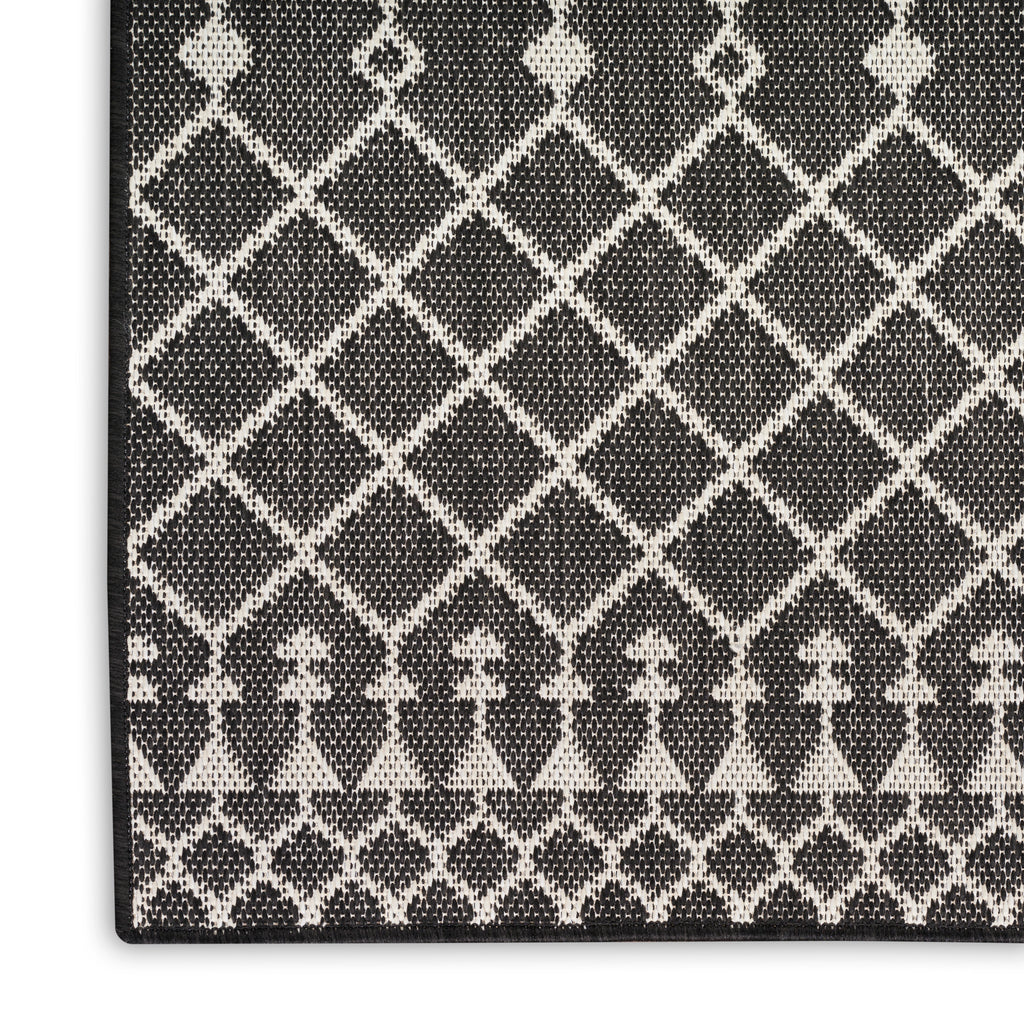 nourison positano pos02 black rug