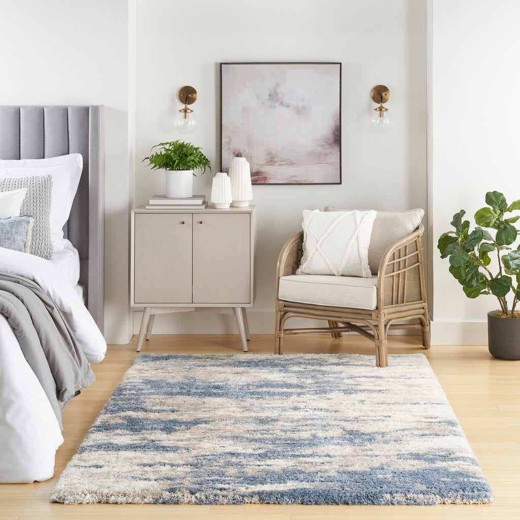 nourison dreamy shag drs10 light blue grey rug