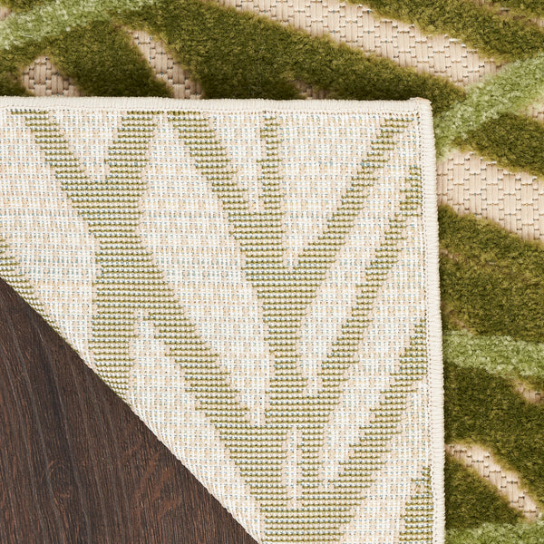 nourison aloha alh41 ivory green rug