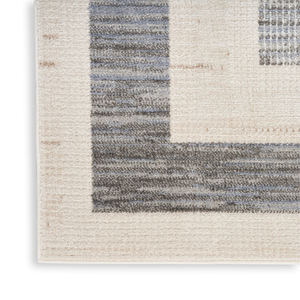 nourison serenity home srh07 grey ivory rug
