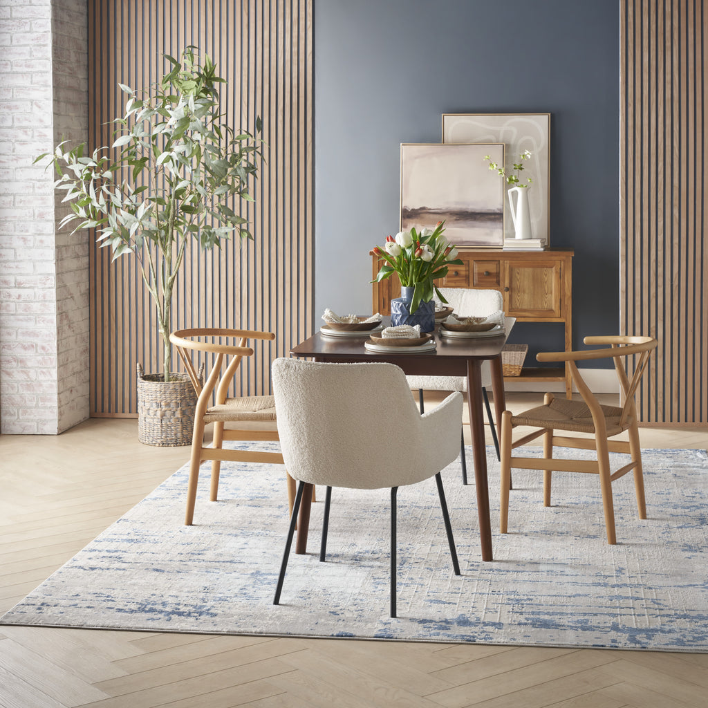 nourison quarry qua01 ivory blue grey rug