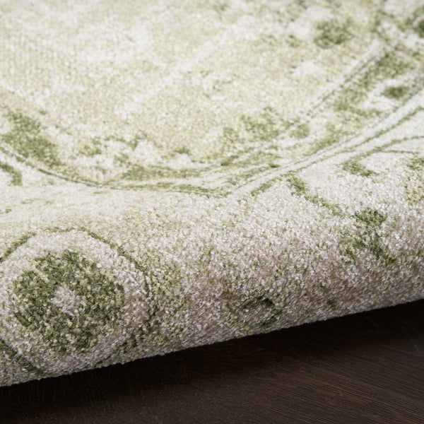 nourison astra machine washable asw11 ivory green rug