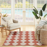 nourison positano pos04 terracotta rug