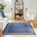 nourison nourison essentials nre02 navy ivory rug