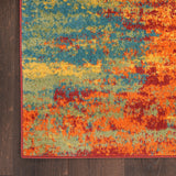 nourison nourison essentials nre06 flame rug