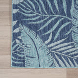 nourison garden oasis goa02 navy rug