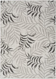 nourison garden oasis goa01 grey rug