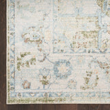 nourison astra machine washable asw12 blue green rug