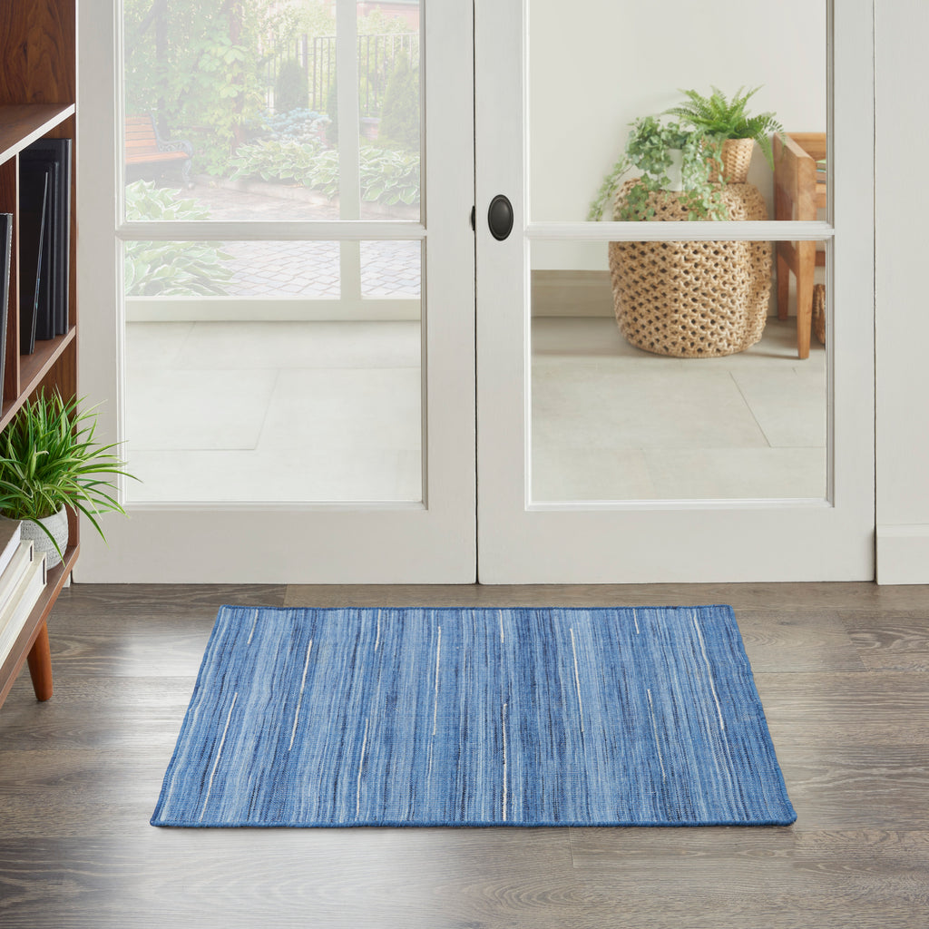 nourison interweave iwv01 denim rug