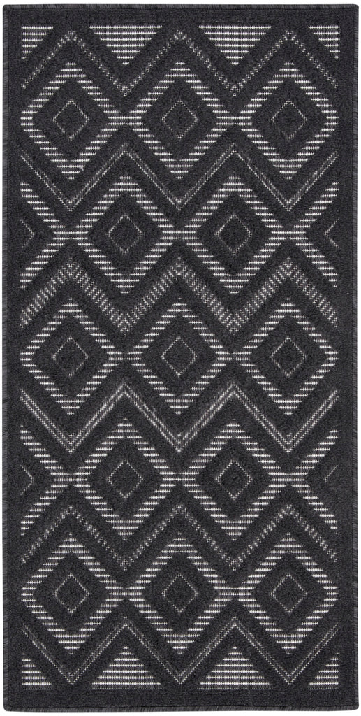 nourison versatile nrv01 charcoal black rug