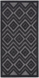 nourison versatile nrv01 charcoal black rug