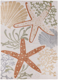 nourison aloha alh24 ivory multicolor rug