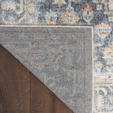 nourison astra machine washable asw11 grey gold rug