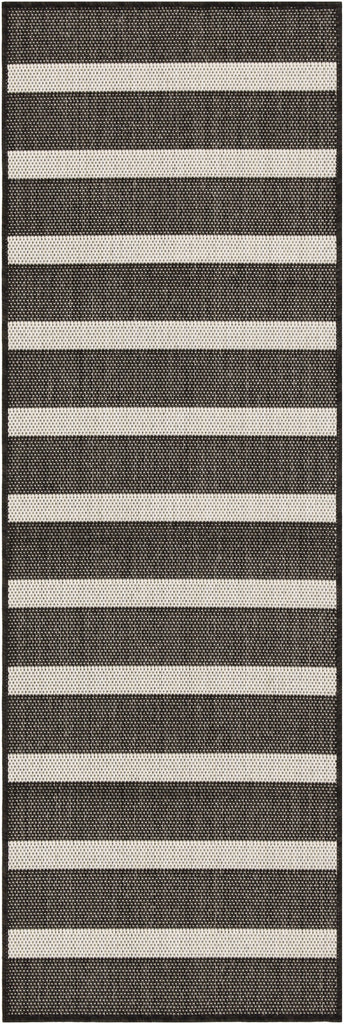 nourison positano pos03 black ivory rug