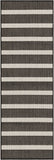 nourison positano pos03 black ivory rug