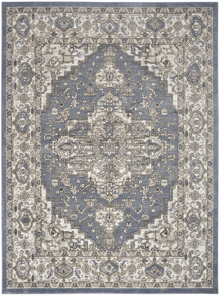 nourison quarry qua05 blue rug