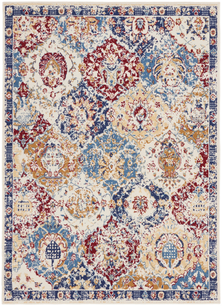 nourison grafix grf31 blue multicolor rug