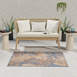 nourison aloha alh43 blue rose rug