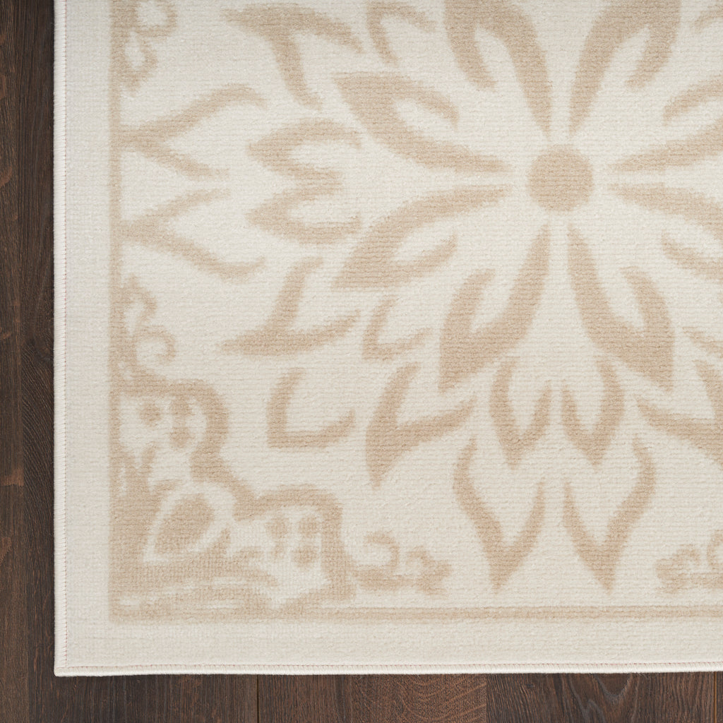 nourison jubilant jub06 ivory beige rug