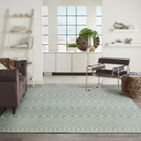 nourison positano pos02 blue green rug