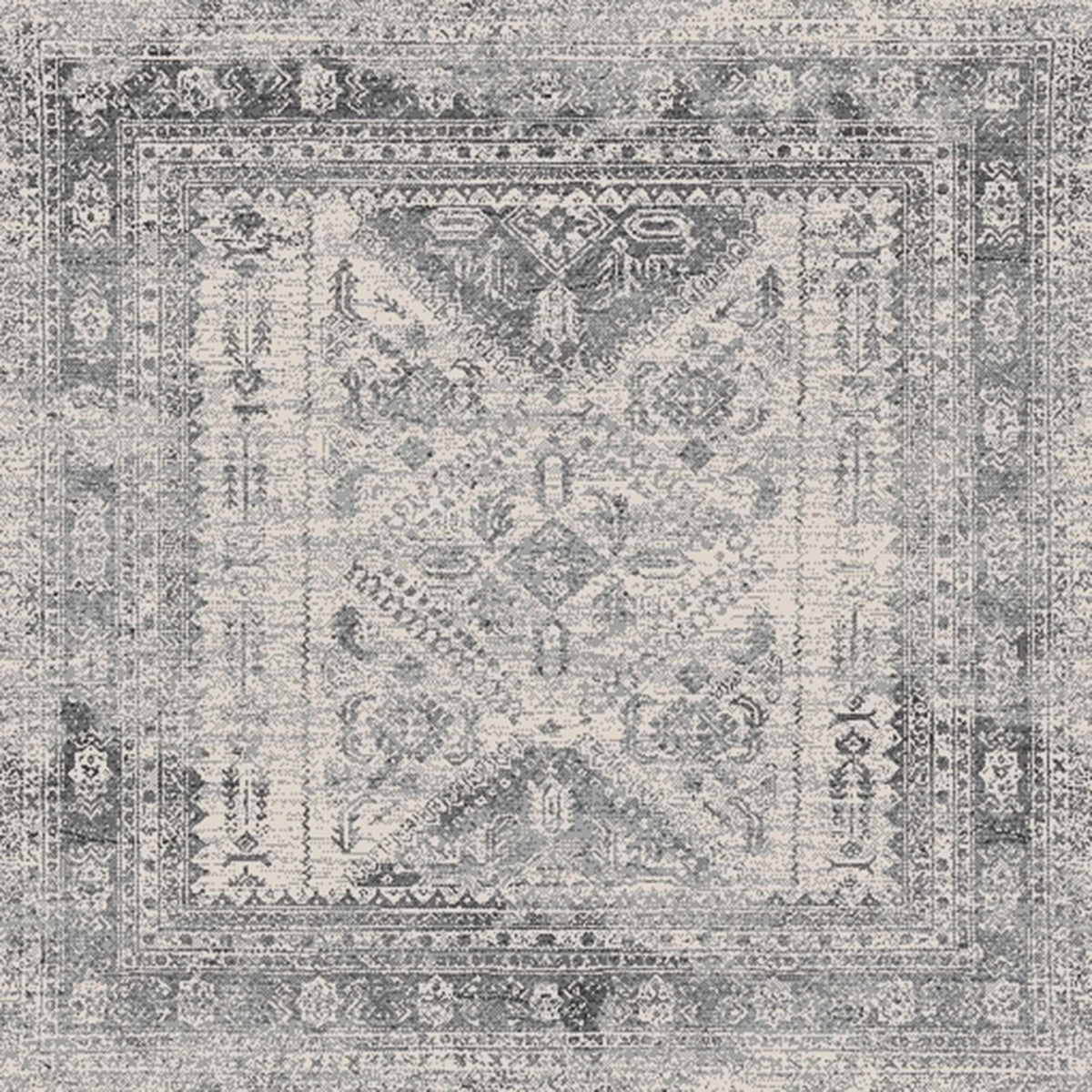 Hauteloom Nelsonville NELS White Machine Made Polypropylene Rug