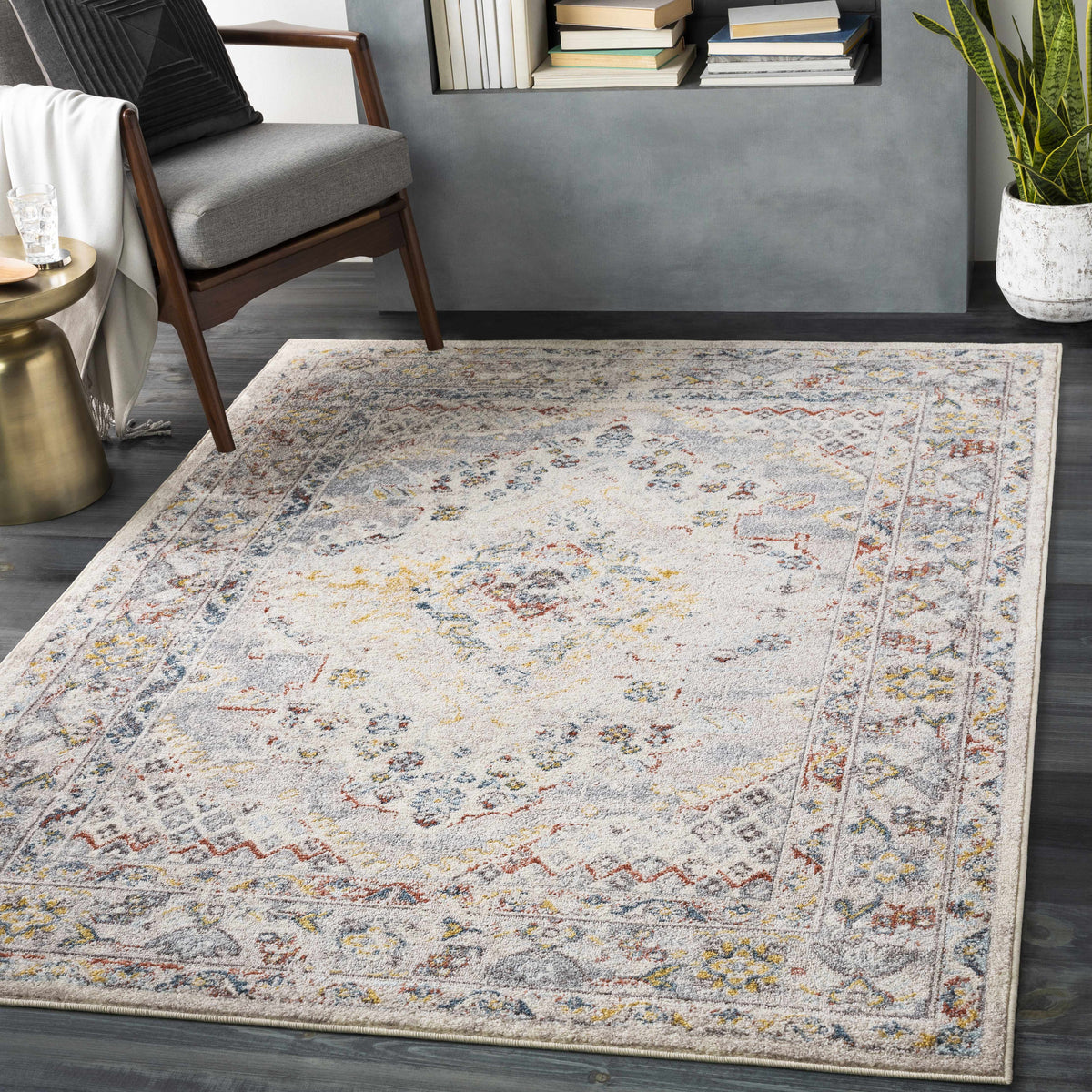 Hauteloom Newkirk NEWK Taupe Machine Made Polypropylene Rug