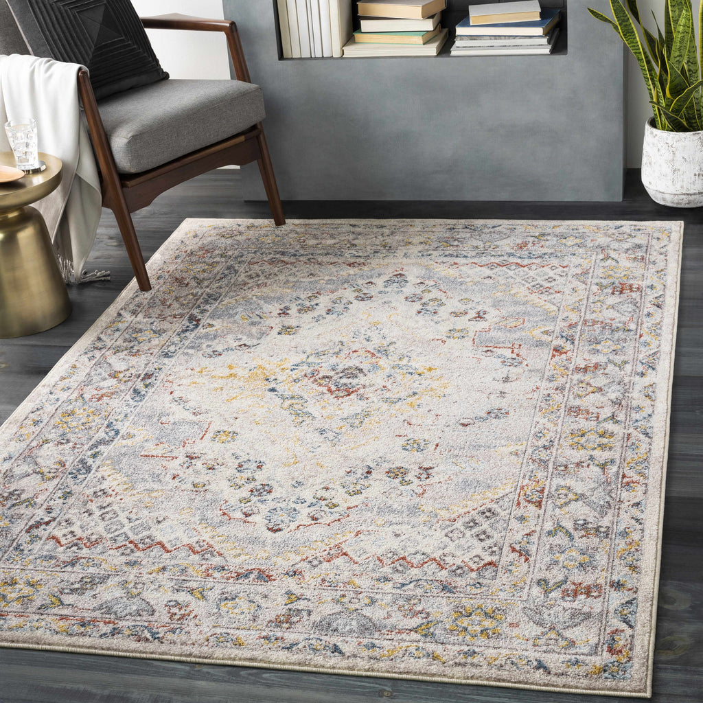 Hauteloom Newkirk NEWK Taupe Machine Made Polypropylene Rug