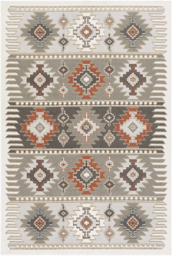 Hauteloom Newsoms NEWSO Silver Gray Machine Made Polypropylene Rug