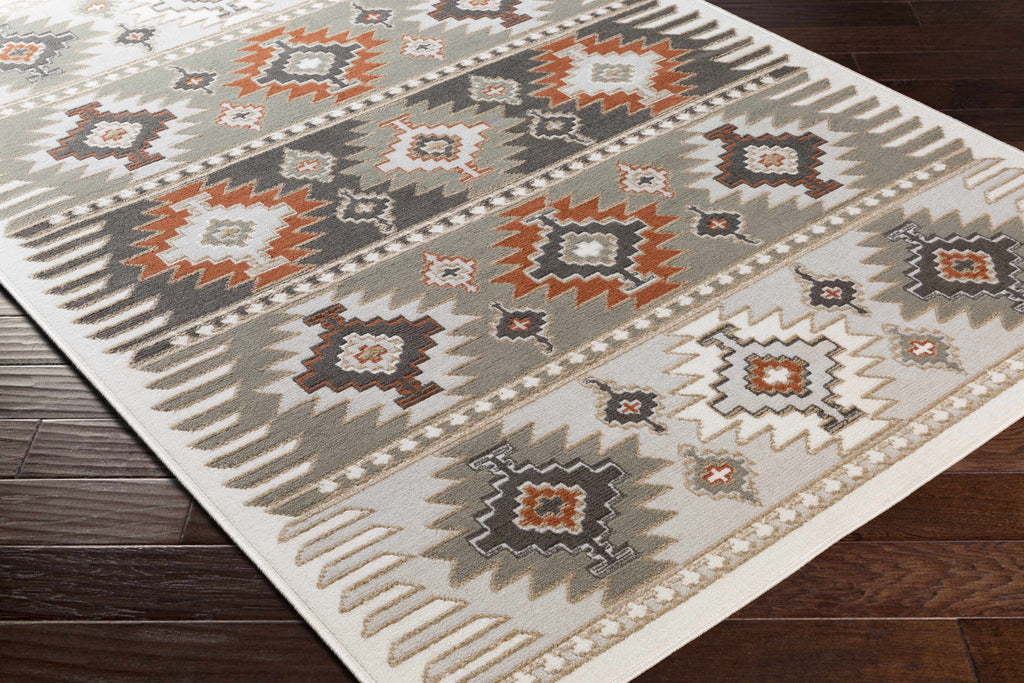 Hauteloom Newsoms NEWSO Silver Gray Machine Made Polypropylene Rug