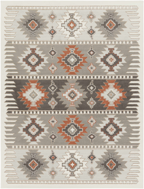 Hauteloom Newsoms NEWSO Silver Gray Machine Made Polypropylene Rug