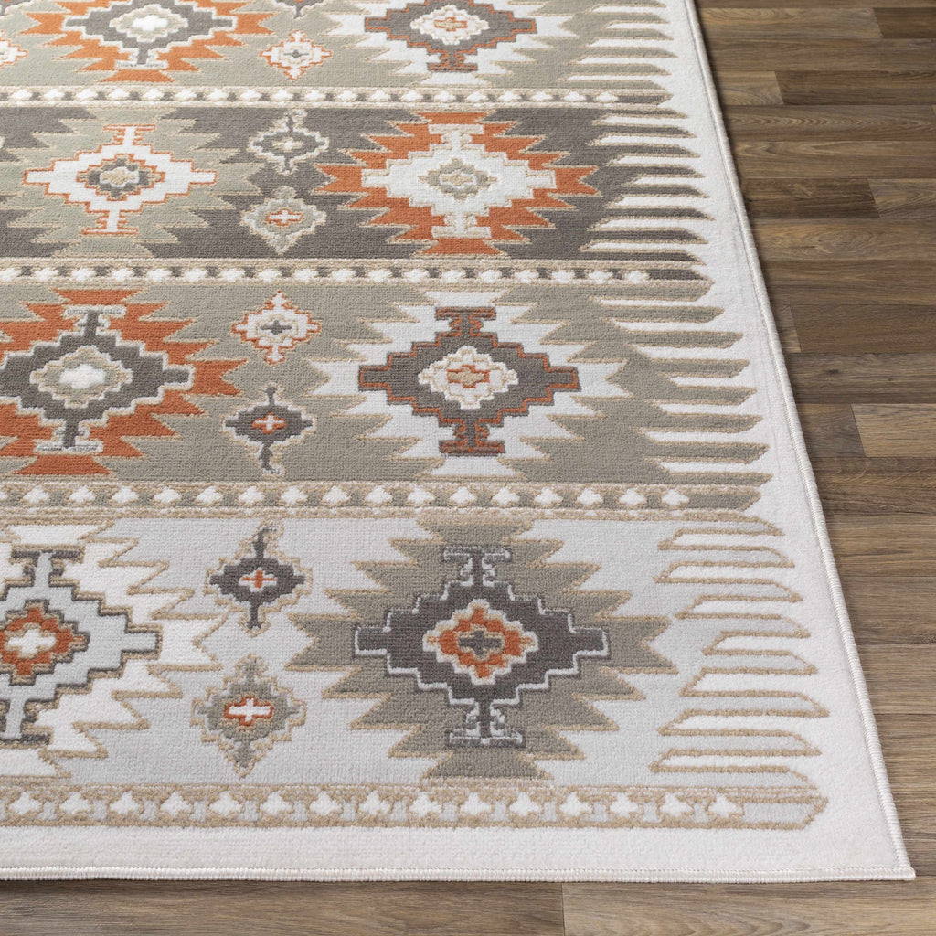 Hauteloom Newsoms NEWSO Silver Gray Machine Made Polypropylene Rug