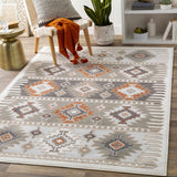 Hauteloom Newsoms NEWSO Silver Gray Machine Made Polypropylene Rug