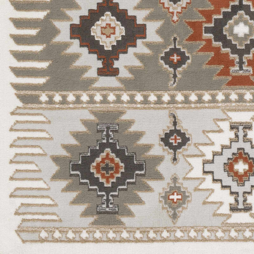 Hauteloom Newsoms NEWSO Silver Gray Machine Made Polypropylene Rug