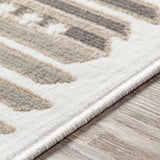 Hauteloom Newsoms NEWSO Silver Gray Machine Made Polypropylene Rug