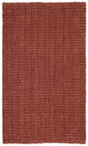 safavieh clearance natural fiber solid nf447c rust rug